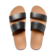 Womens Cushion Vista Slides - Black/Natural