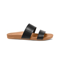Womens Cushion Vista Slides - Black/Natural