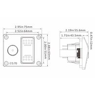 3 Way Bilge Pump Switch Panel With Alarm Plus Led Alarm
