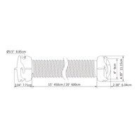 Rv Black Waste Hose Kit - 20' (6M)