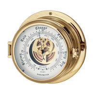 BLA Brass Hinged Barometer 105mm 