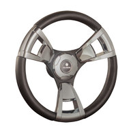 Italia Sport Brushed Alloy Steering Wheel 13.8"