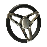 Italia Thermomoulded Steering Wheel Molino Three Spoke Alloy Hub