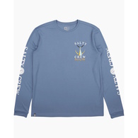 Tailed Long Sleeve Sun Shirt / Fishing Jersey - Marine Blue