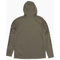 Alpha Flag Pinnacle Hooded Long Sleeve Tech Upf50+ / Fishing Jersey - Olive