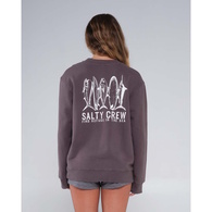 Line Up Womens Premium Crew - Faded Black