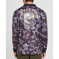 Keeping it reel Long Sleeve UPF50+ Fishing Jersey - Black