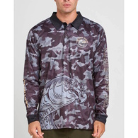 Keeping It Reel Long Sleeve Upf50+ Fishing Jersey - Black