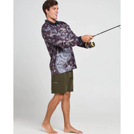 Keeping It Reel Long Sleeve Upf50+ Fishing Jersey - Black