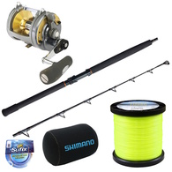 Tyrnos 50 LRS 2 Speed Reel w/ Backbone 24kg Roller Tip -Package-