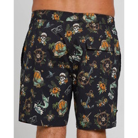 Shipwrecked Captain Volley Short 18" - Black