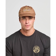 Happy Worm Unstructured Strapback Cap - Walnut