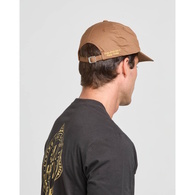 Happy Worm Unstructured Strapback Cap - Walnut