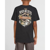 Shipwrecked Captain Boys Short Sleeve T-Shirt - Black