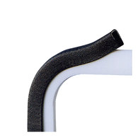 Windlace Alloy Core Edge Trim Black 12.7mm Per Metre