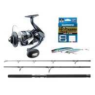 22 Stradic SW 14000 XG & Grappler BB type c 8'2 Topwater Combo /w Braid+Lure