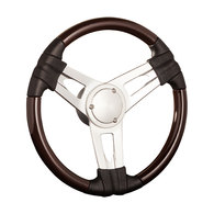 Italia Premium Cast Alloy Steering Wheel Three Spoke 15"