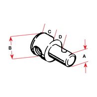 Engine Control Cable Fitting Pivots 33C Style