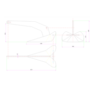 Stainless Plough Anchor (Delta Type) 10Kg (To 9M) 