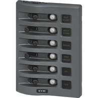 WeatherDeck 4376 12V Weatherproof Circuit Breaker Panel  6-Switch