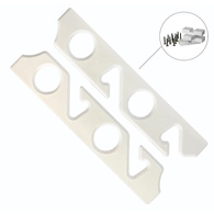 4 Rod UV Polypropylene Horizontal Rod Storage Rack Pair
