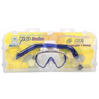 KIDS BIG VIS MASK MASK AND SNORKEL SET BLUE 