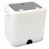 Live Bait Tank W/ Fixed Acrylic See-Through Lid- 30 Litre