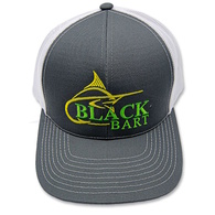 BLACK BART MARLIN DARK GREY YELLOW GREEN CAP OSFA