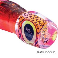 Maggot Xt 8" Game Lure Rigged - Flaming Squid 