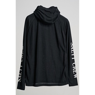 Alpha Flag Pinnacle Hooded Long Sleeve Tech Upf50+ / Fishing Jersey - Black