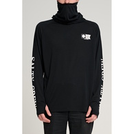 Alpha Flag Pinnacle Hooded Long Sleeve Tech Upf50+ / Fishing Jersey - Black