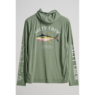 Ahi Mount Hooded Long Sleeve Sunshirt - Sage Green