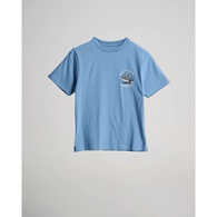 Hot Rod Shark Boys Short Sleeve T-Shirt - Marine Blue