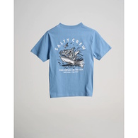 Hot Rod Shark Boys Short Sleeve T-Shirt - Marine Blue