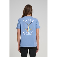 Tailed Boyfriend Womens Short Sleeve T-Shirt - Blue Dusk