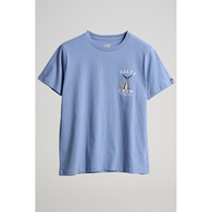 Tailed Boyfriend Womens Short Sleeve T-Shirt - Blue Dusk