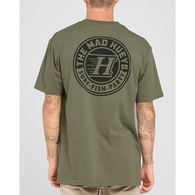 Hueys H Series Short Sleeve Tee Shirt - Olive