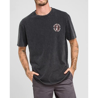 Skewered Shark Short Sleeve Tee Shirt - Washed Black