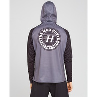Hueys H Series Long Sleeve Fishing Jersey W/Hood & Mask - Charcoal