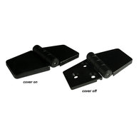 Nylon Hinges Black (Pair) W/Cover