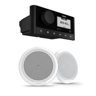 MS-RA60 Marine Stereo with El Series Classic 6.5" White speakers 