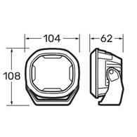 Ex2-R12/24V Led Rgb Enabled Spot / Driving Light 101Mm(4") - 3295 Lumens 