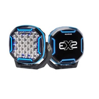 ex2-r 12/24v Led RGB Enabled Spot / Driving light 220mm(9") -13600 lumens (Pair)