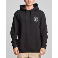 Skewered Shark Fleece Pullover Hoodie - Black