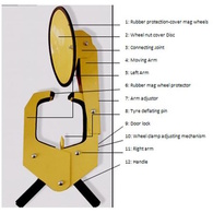 Premium Disc Style Trailer Clamp Lock Aswl1