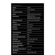 Pw1100 Pro-Wave Pure Sine Inverter 1100 Watts W/Remote 