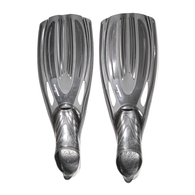 Stalker Full Foot Black Dive Fins - Xxs To Xl