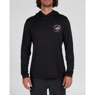 Snap Attack Hooded Long Sleeve Upf50+ Sunshirt - Black