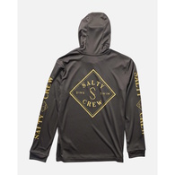 Tippet Long Sleeve Hooded Boys Sun Shirt / Fishing Jersey - Charcoal
