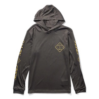 Tippet Long Sleeve Hooded Boys Sun Shirt / Fishing Jersey - Charcoal